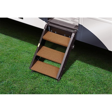 Prest-O-Fit Presto Fit 20243 17.5 in. StepAbove RV Entry Step Rug, Buckskin Brown - 3 Piece P2G-20243